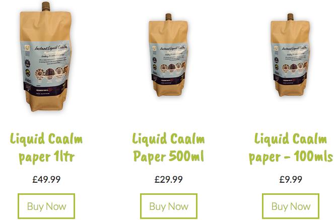 Paper Pouches for Liquid Caalm have arrived BIG STYLE!!
