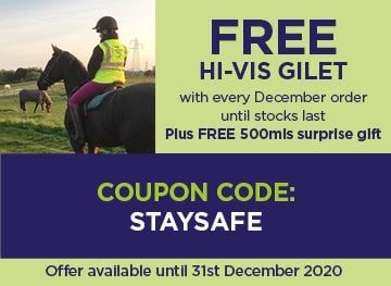 Hi Vis gilets given out FREE with every order in December!